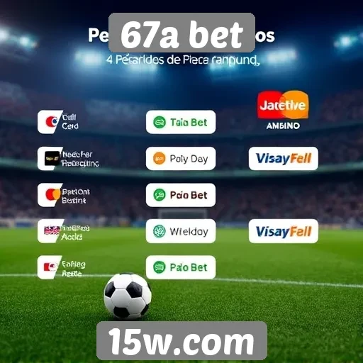 Comparação de métodos de pagamento disponíveis no 67a bet